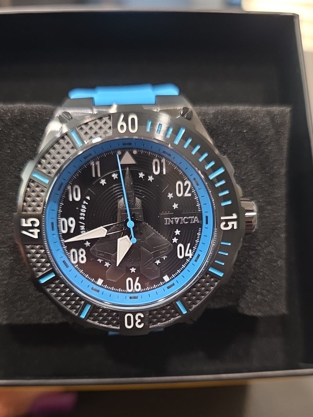 632. Invicta Aviator Ascend Men's Watch - 50mm, Blue (ZG-39898)